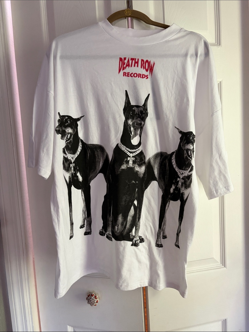 Death Row Records White Graphic Tee - Men’s Short Sleeve Shirt